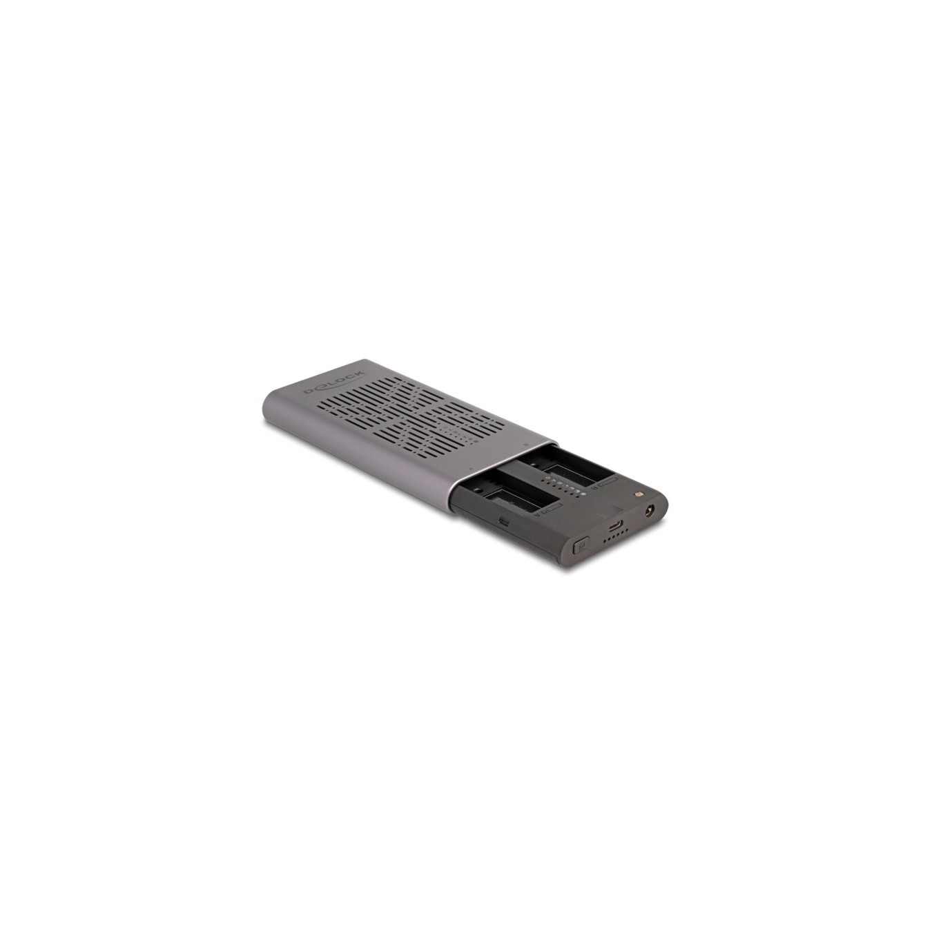 External USB 20 Gbps enclosure for 2 x M.2 NVMe PCIe SSD - drive enclosure — Buy in Cyprus with Fast Delivery