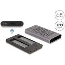 External USB 20 Gbps enclosure for 2 x M.2 NVMe PCIe SSD - drive enclosure — Buy in Cyprus with Fast Delivery