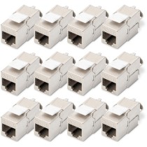 CAT 6A Keystone Module - Shielded, Tool-free - 12 Pieces — Buy in Cyprus with Fast Delivery