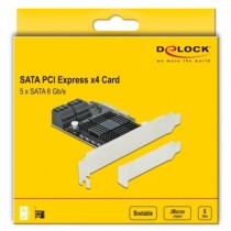 PCIe 5P SATA x4 LP, interface card - PCIe 5P SATA x4 LP — Buy in Cyprus with Fast Delivery