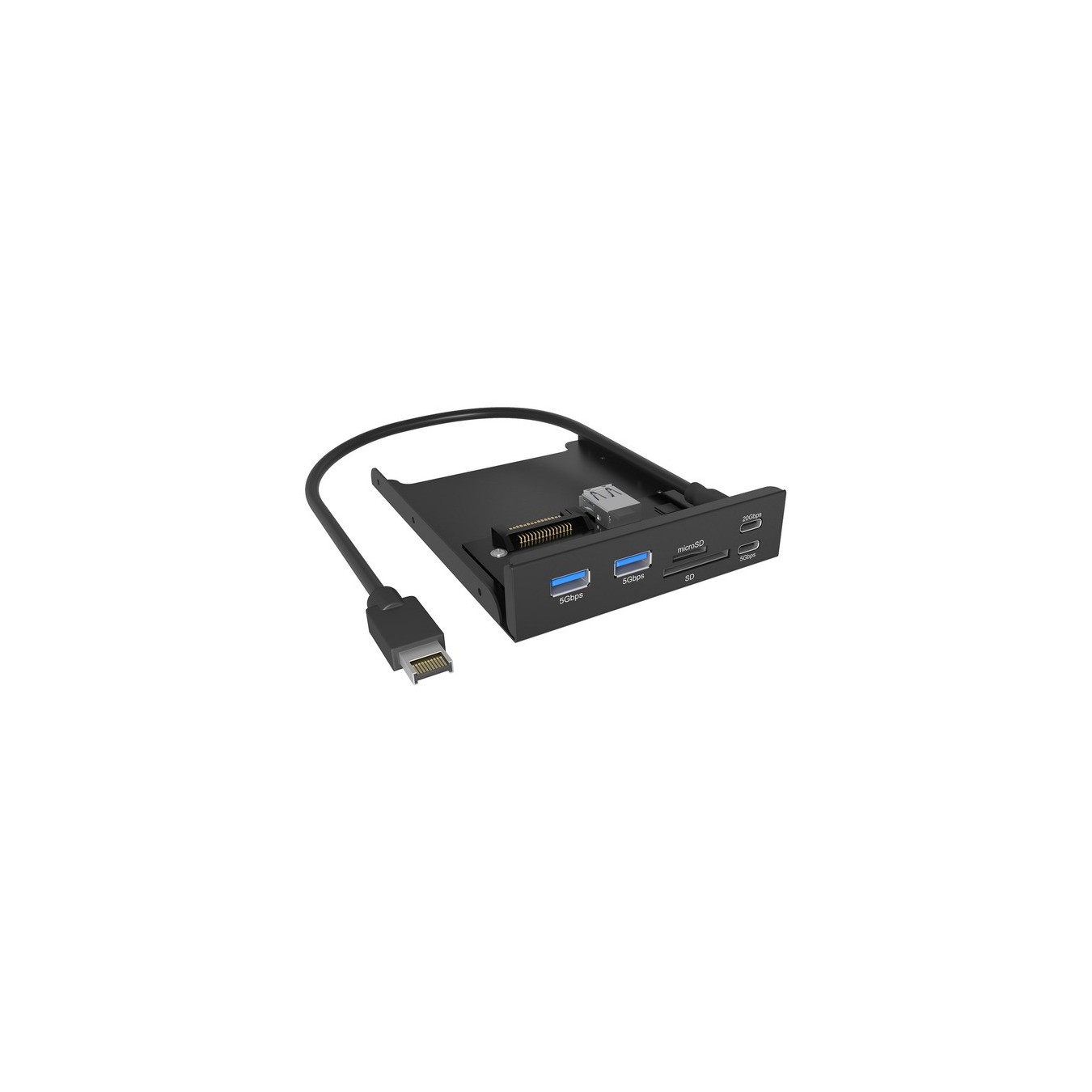 ICY BOX IB-HUB1419-i3 Front-Panel USB Hub – USB 3.2 Gen 1, Card Reader | Armenius Store