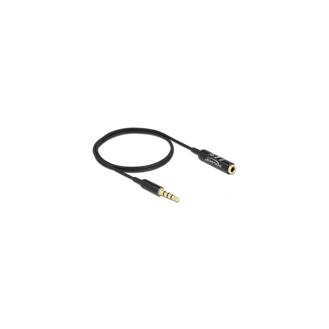 Audio extension cable 3.5mm 4Pin male to 3.5mm 4Pin female - Ultra Slim — Buy in Cyprus with Fast Delivery