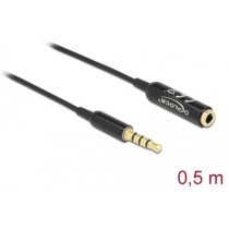 Audio extension cable 3.5mm 4Pin male to 3.5mm 4Pin female - Ultra Slim — Buy in Cyprus with Fast Delivery