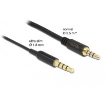 Audio extension cable 3.5mm 4Pin male to 3.5mm 4Pin female - Ultra Slim — Buy in Cyprus with Fast Delivery