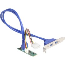 Converter M.2 Key B+M connector to 2 x USB 5 Gbps Type-A - interface extension — Buy in Cyprus with Fast Delivery