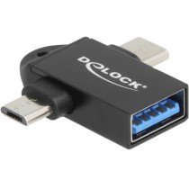 USB 3.2 Gen 1 Adapter 2-in-1, USB-A socket to USB-C + Micro-USB B, OTG — Buy in Cyprus with Fast Delivery