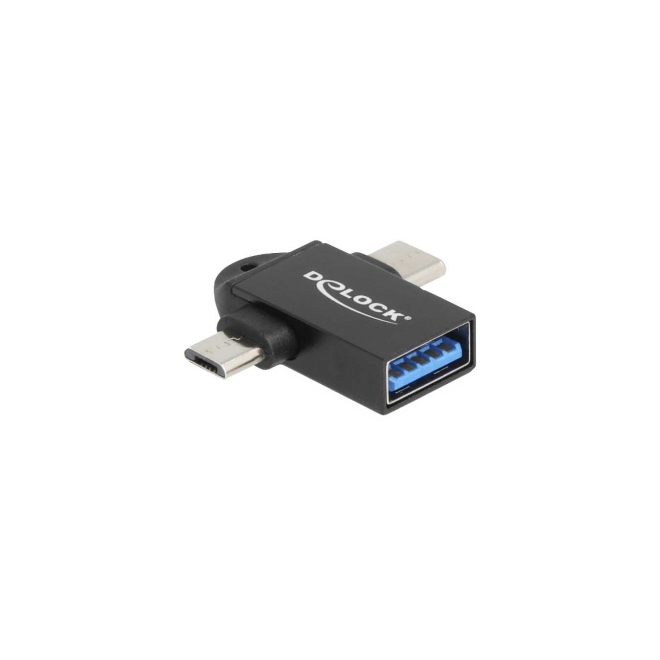 USB 3.2 Gen 1 Adapter 2-in-1, USB-A socket to USB-C + Micro-USB B, OTG — Buy in Cyprus with Fast Delivery