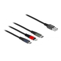 USB Charging Cable - USB-A Plug to USB-C + Micro USB + Lightning Plug — Buy in Cyprus with Fast Delivery
