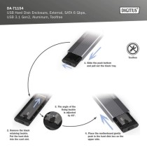 USB M.2 SSD Enclosure - DA-71154 - USB M.2 SSD, drive enclosure — Buy in Cyprus with Fast Delivery