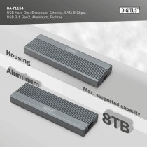 USB M.2 SSD Enclosure - DA-71154 - USB M.2 SSD, drive enclosure — Buy in Cyprus with Fast Delivery