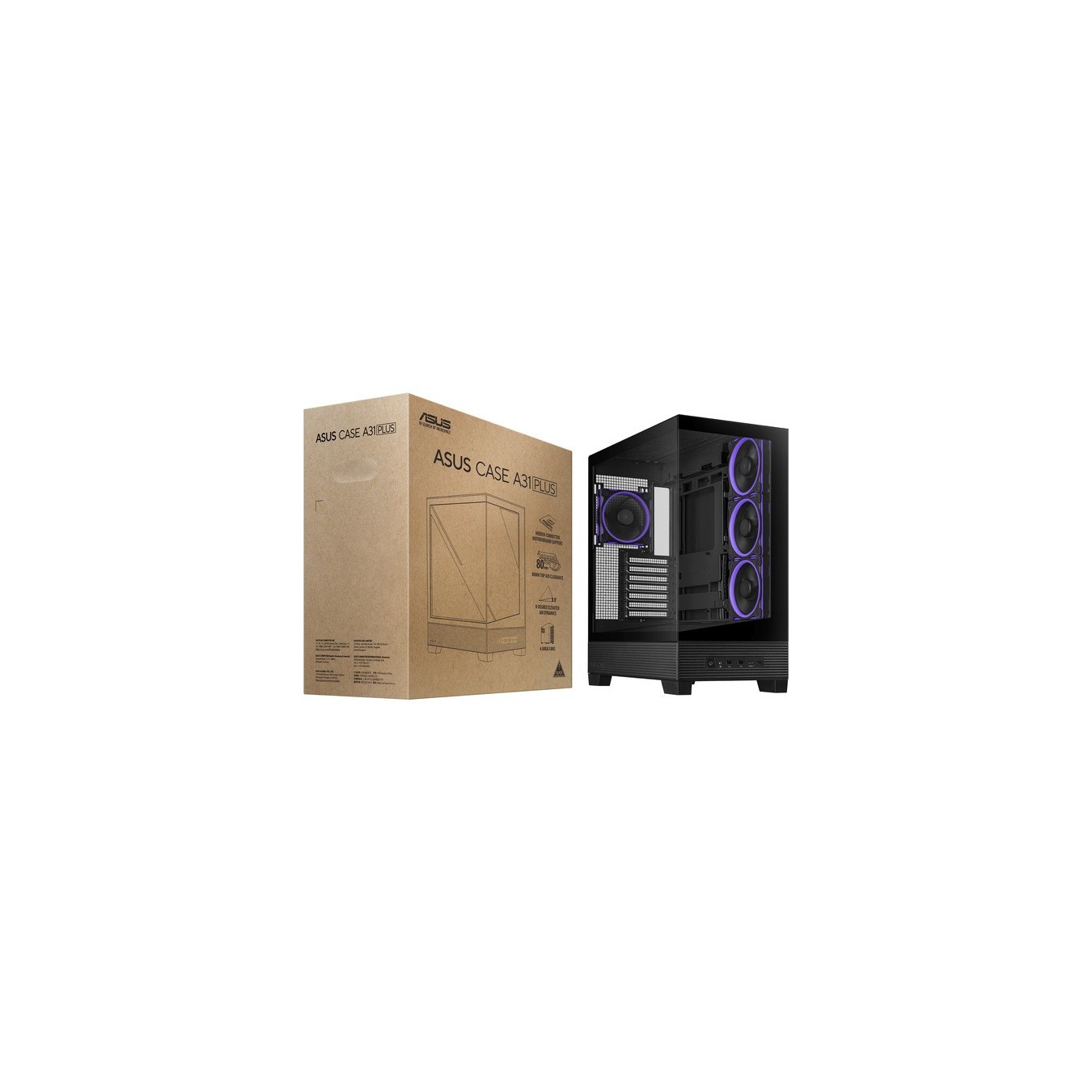 ASUS Tower Case - A31 PLUS TG ARGB - Tower case — Buy in Cyprus with Fast Delivery