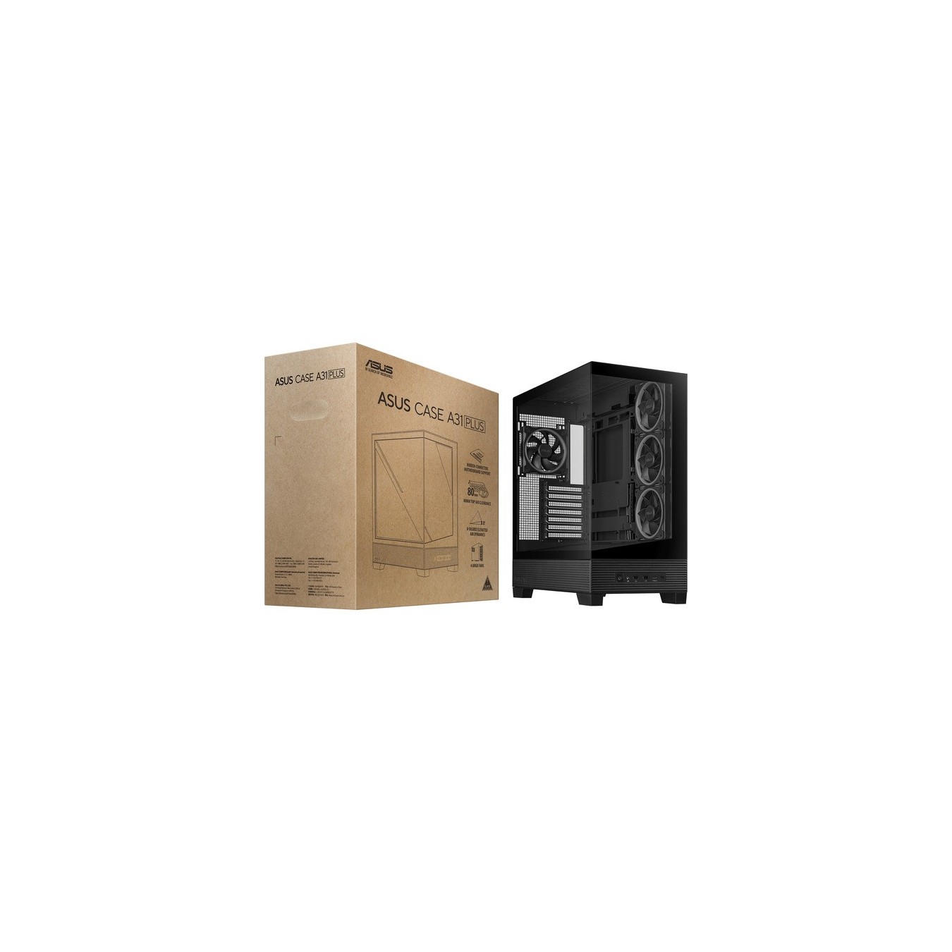 ASUS Tower Case - A31 PLUS TG ARGB - Tower case — Buy in Cyprus with Fast Delivery