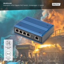 4 Port Gigabit PoE Industrial, Unmanaged, Switch — Buy in Cyprus with Fast Delivery