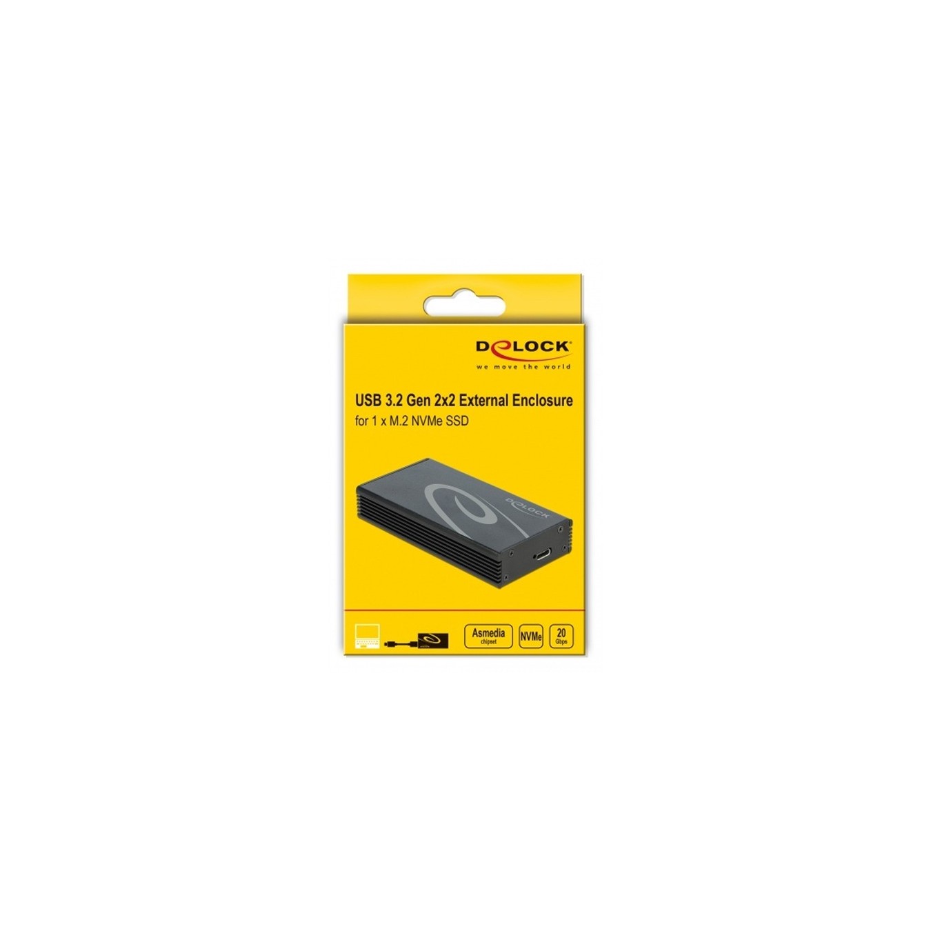 External enclosure for M.2 NVMe PCIe SSD - USB 3.2 Gen2x2 USB-C — Buy in Cyprus with Fast Delivery