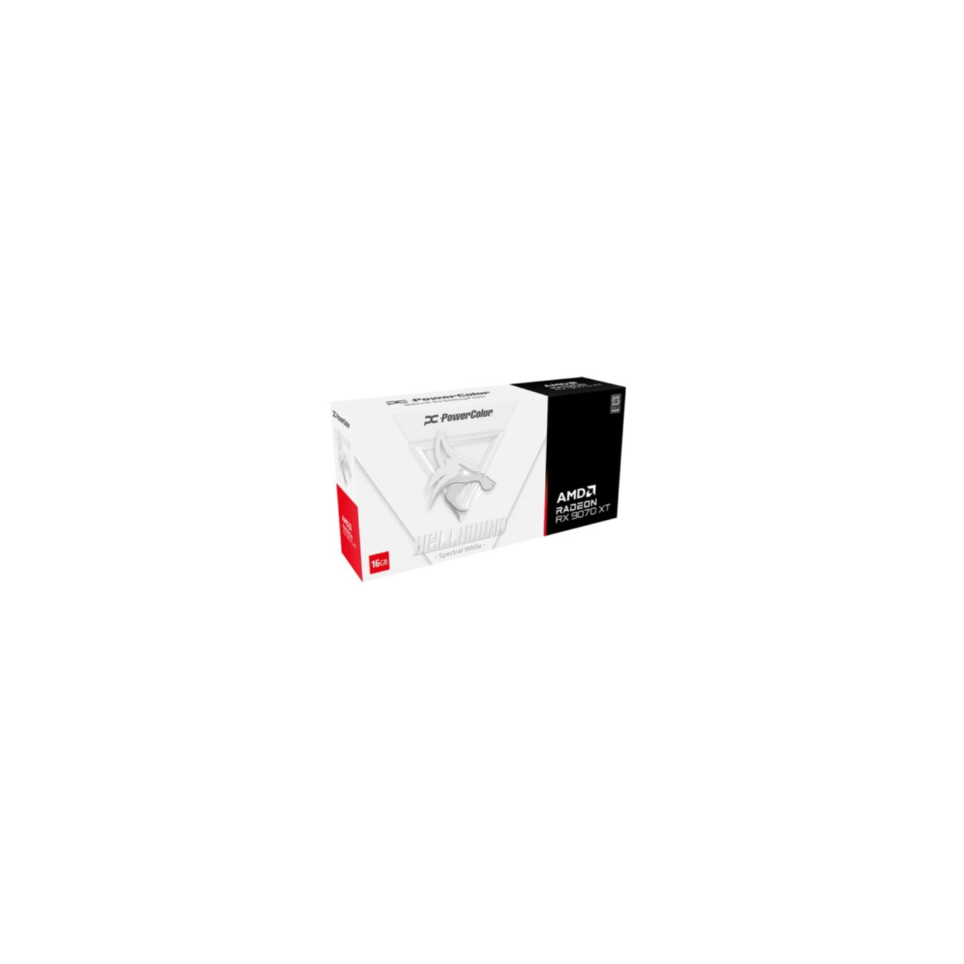 PowerColor Radeon Hellhound RX 9070 XT - White, 16GB GDDR6, Boost 2970/3010 MHz (OC), PCIe 5.0
