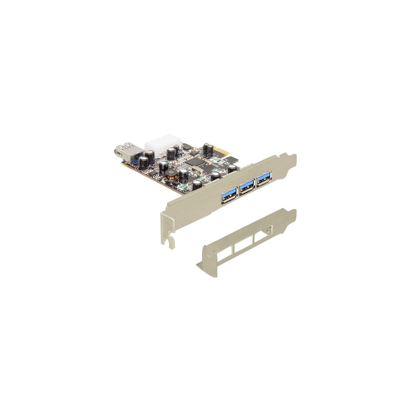 PCI Express Card USB 3.0 3x external 1x internal - Controller — Buy in Cyprus with Fast Delivery