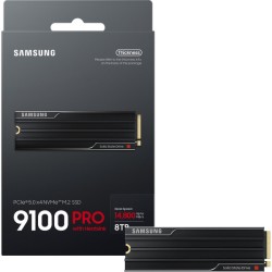 Samsung 9100 PRO 8TB M.2 NVMe SSD with Heatsink - PCIe 5.0 Gen5 - MZ-VAP8T0CW (Boxed) — Buy in Cyprus with Fast Delivery