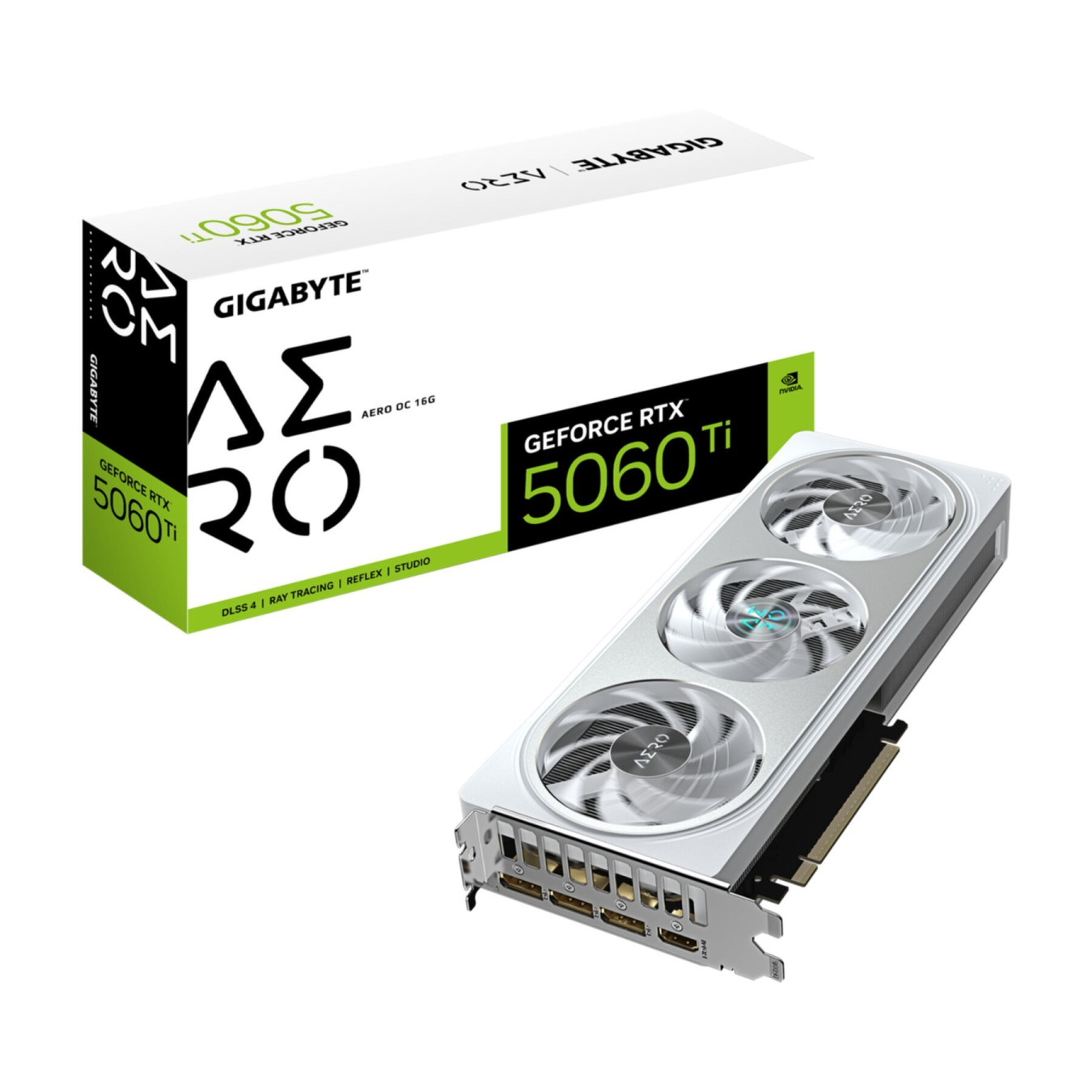 GIGABYTE GeForce RTX 5060 Ti Aero OC - 16GB GDDR7, 2647 MHz Boost, PCIe 5.0 — Buy in Cyprus with Fast Delivery