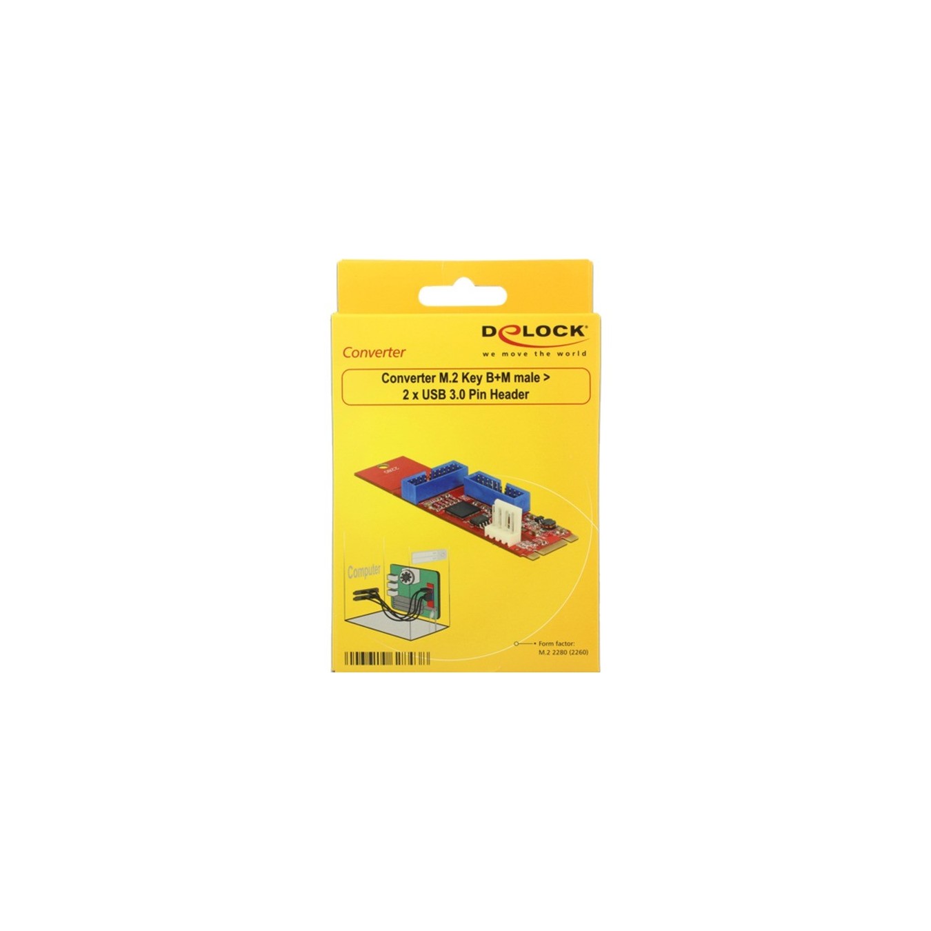 M.2 Key B+M connector to 2 x USB 3.0 header connector - Converter — Buy in Cyprus with Fast Delivery