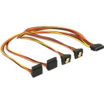 SATA Power Cable - 15Pin to 2x bottom + 2x top, angled — Buy in Cyprus with Fast Delivery