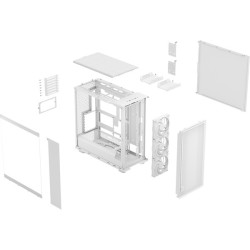 Fractal Design Epoch XL White TG Clear Tint Tower Case (Boxed) — Buy in Cyprus with Fast Delivery