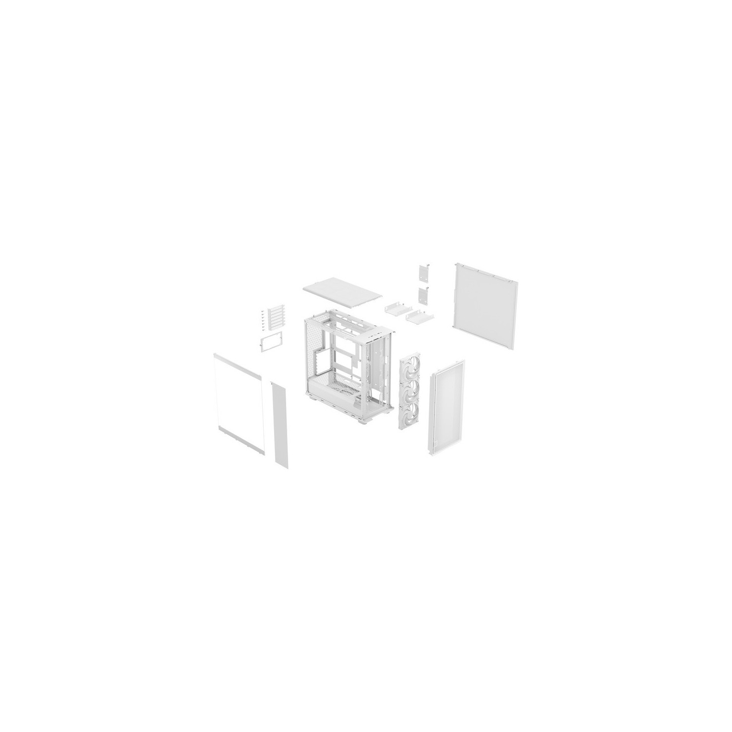 Fractal Design Epoch XL White TG Clear Tint Tower Case (Boxed) — Buy in Cyprus with Fast Delivery