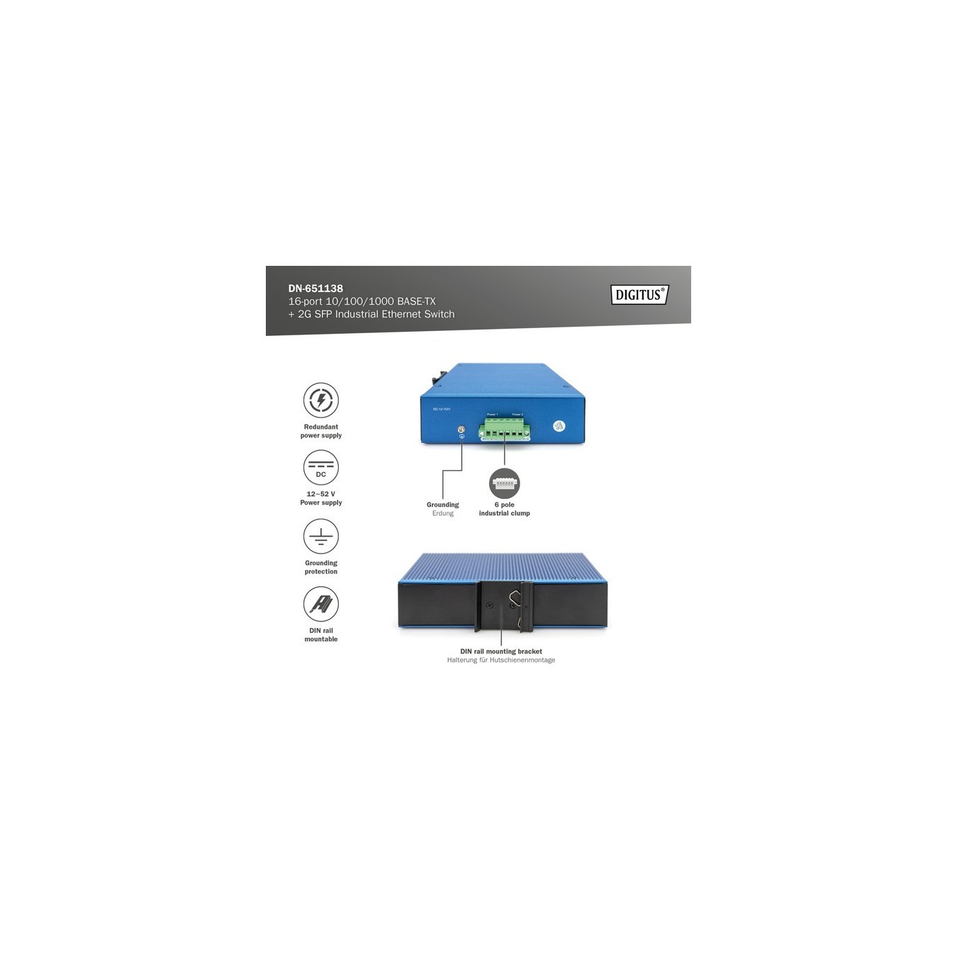Network Switch - 16 port Gigabit Ethernet network, switch — Buy in Cyprus with Fast Delivery