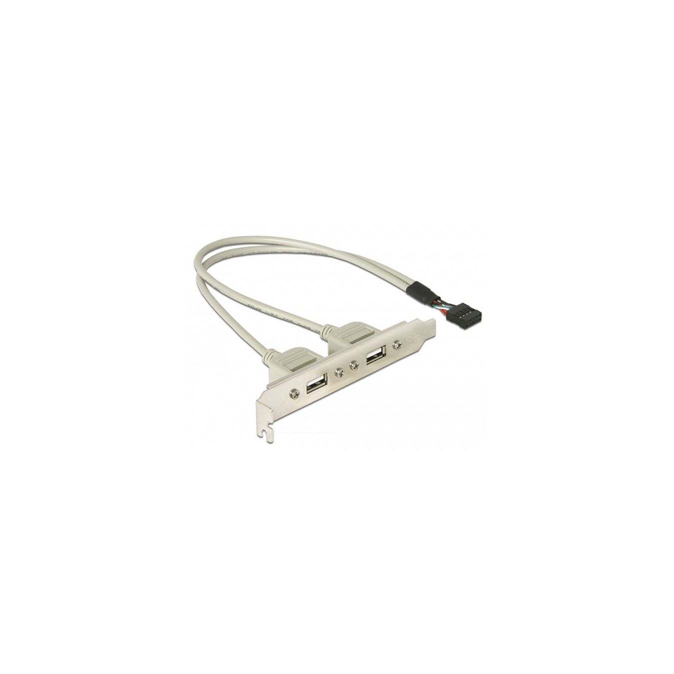 USB 2.0 slot cover - 10-pin header to 2x USB-A socket — Buy in Cyprus with Fast Delivery