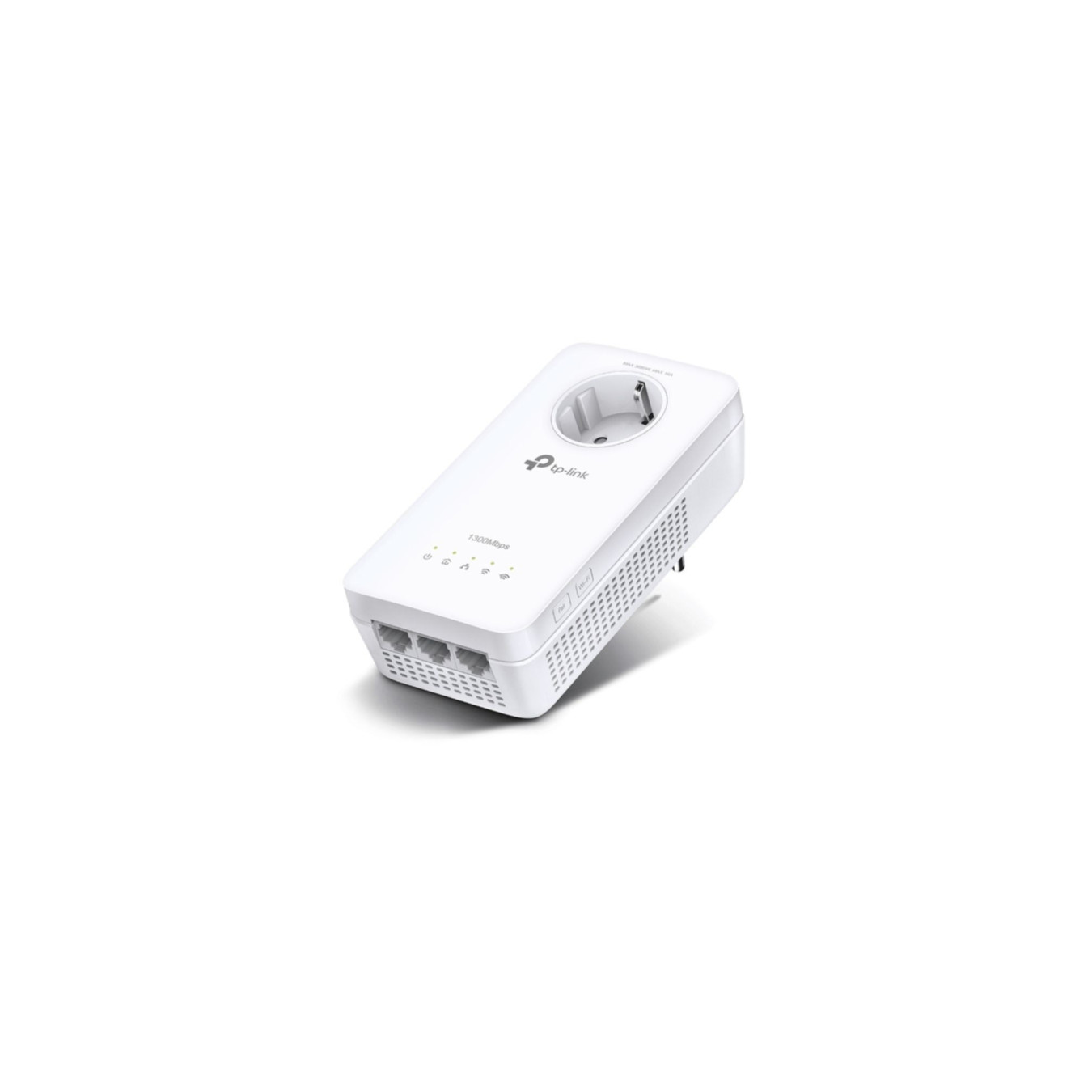 TP-Link Powerline TL-WPA8631P - Dual-Band Wi-Fi 5 AC, Passthrough Socket, 3x Gigabit LAN, White