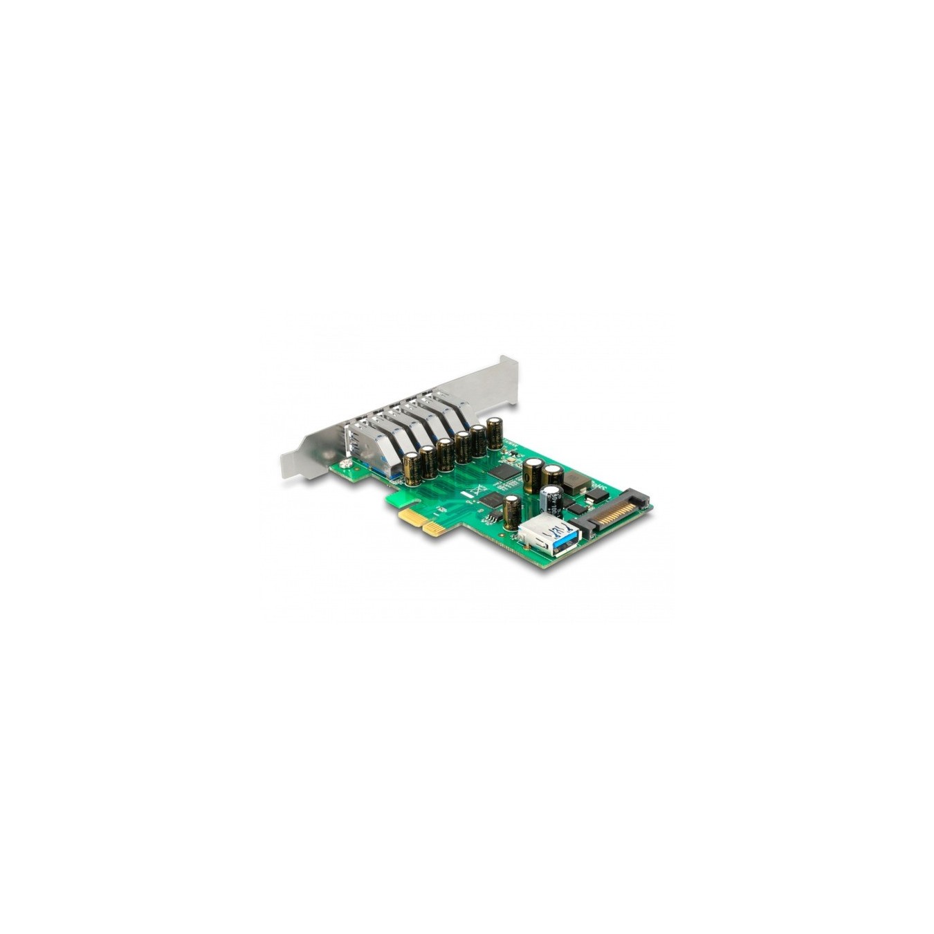 PCI Express x1 card - for 6 x external + 1 x internal USB 5, USB controller — Buy in Cyprus with Fast Delivery