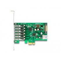 PCI Express x1 card - for 6 x external + 1 x internal USB 5, USB controller — Buy in Cyprus with Fast Delivery