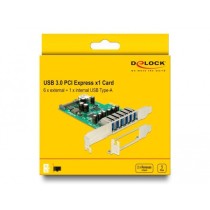 PCI Express x1 card - for 6 x external + 1 x internal USB 5, USB controller — Buy in Cyprus with Fast Delivery