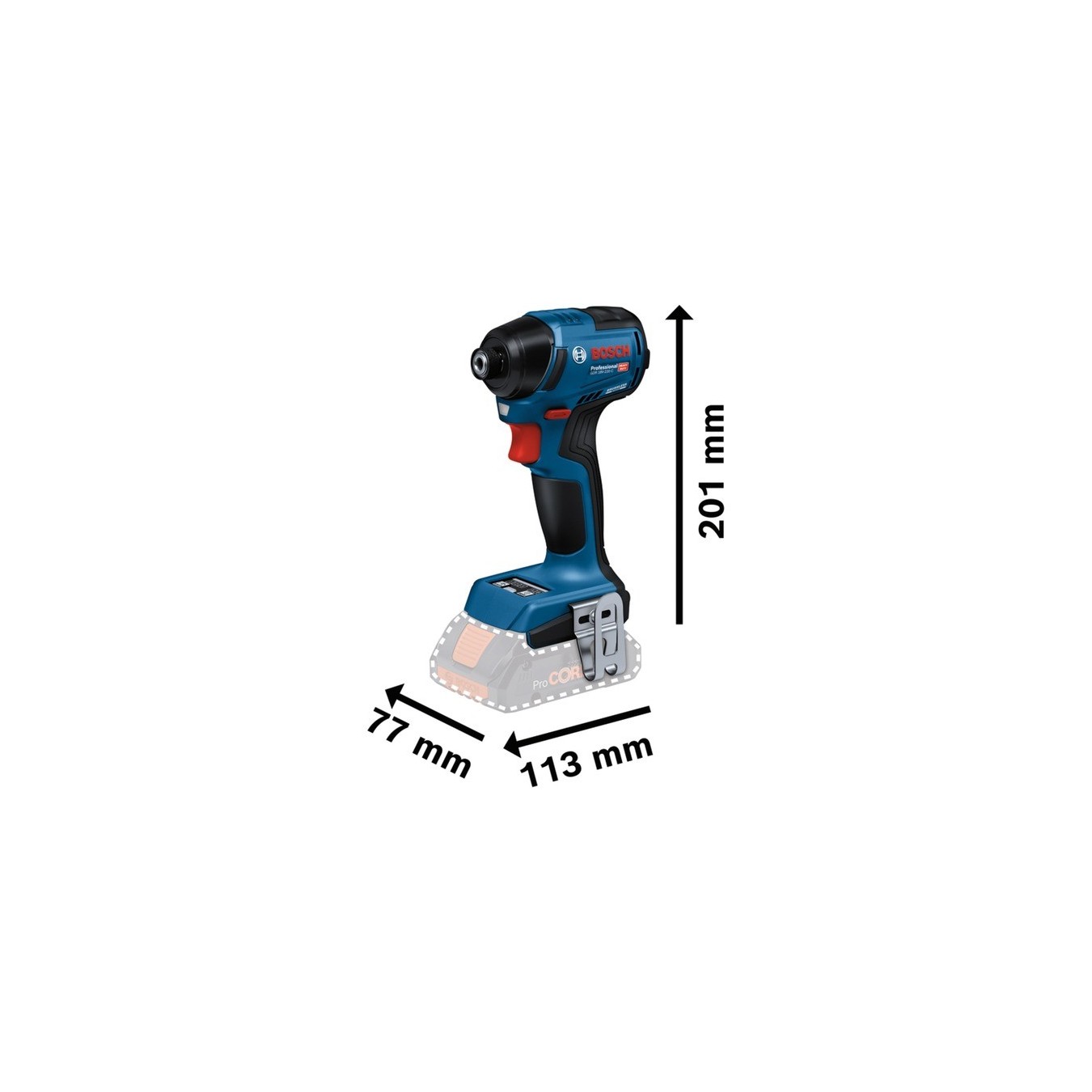 Cordless impact wrench - GDR 18V-220 - Professional solo, 18 volts — Buy in Cyprus with Fast Delivery