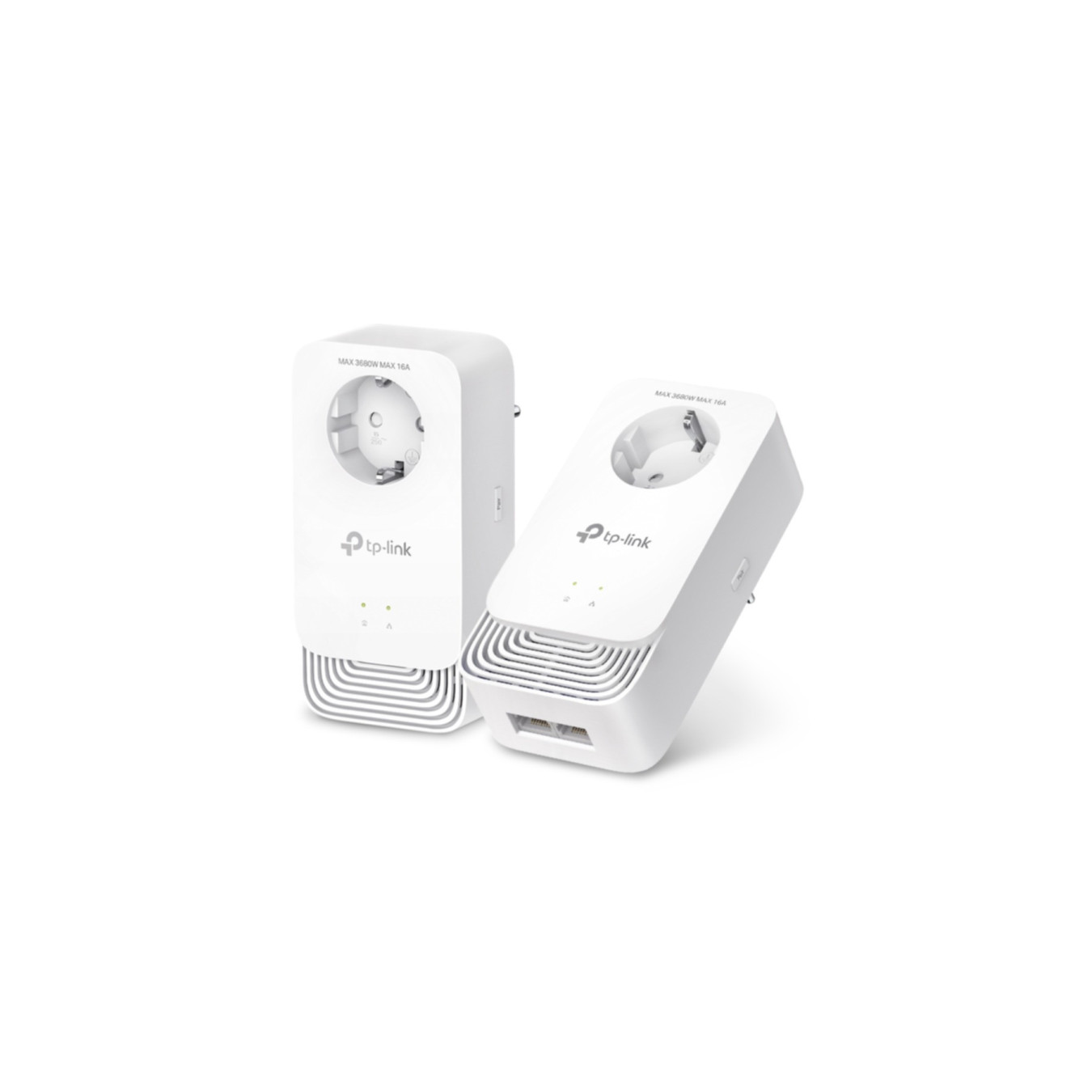 TP-Link Powerline Adapter Kit - PG2400P KIT - 2x Gigabit Ethernet, Passthrough Socket, G.hn, White