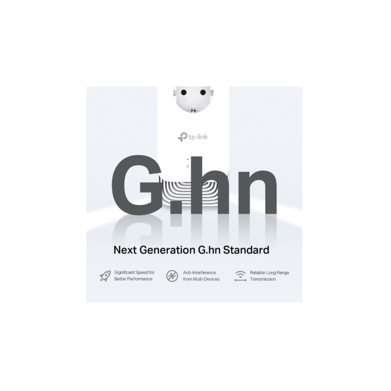 TP-Link Powerline Adapter Kit - PG2400P KIT - 2x Gigabit Ethernet, Passthrough Socket, G.hn, White
