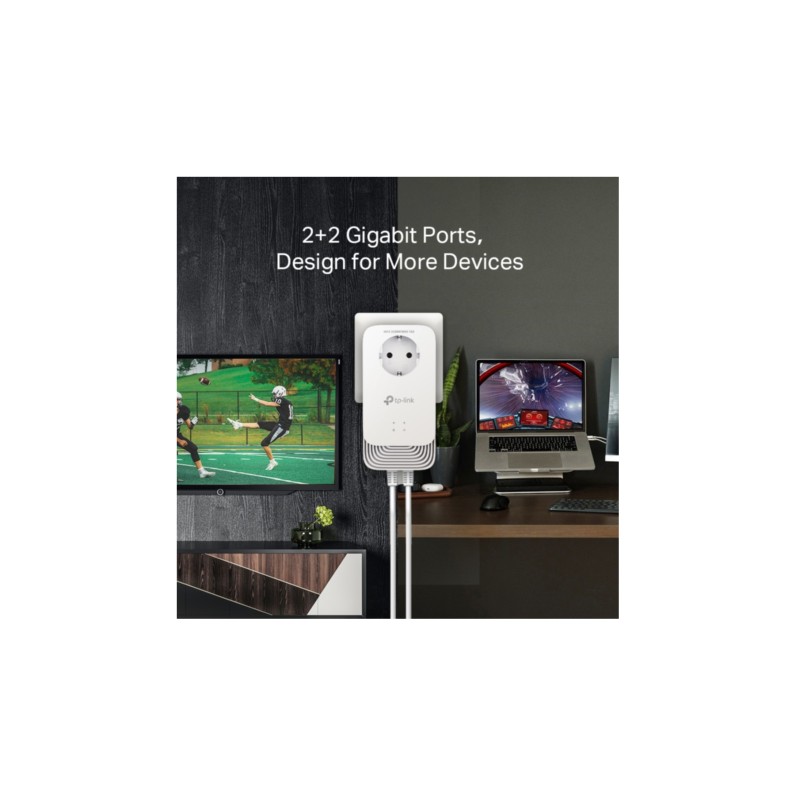 Buy TP-Link Powerline Adapter Kit - PG2400P KIT - 2x Gigabit Ethernet, Passthrou... in Cyprus, Nicosia, Limassol, Larnaka, Pafos