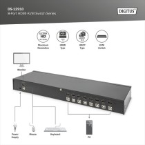 KVM Switch HDMI 8 Port - KVM-Switch — Buy in Cyprus with Fast Delivery