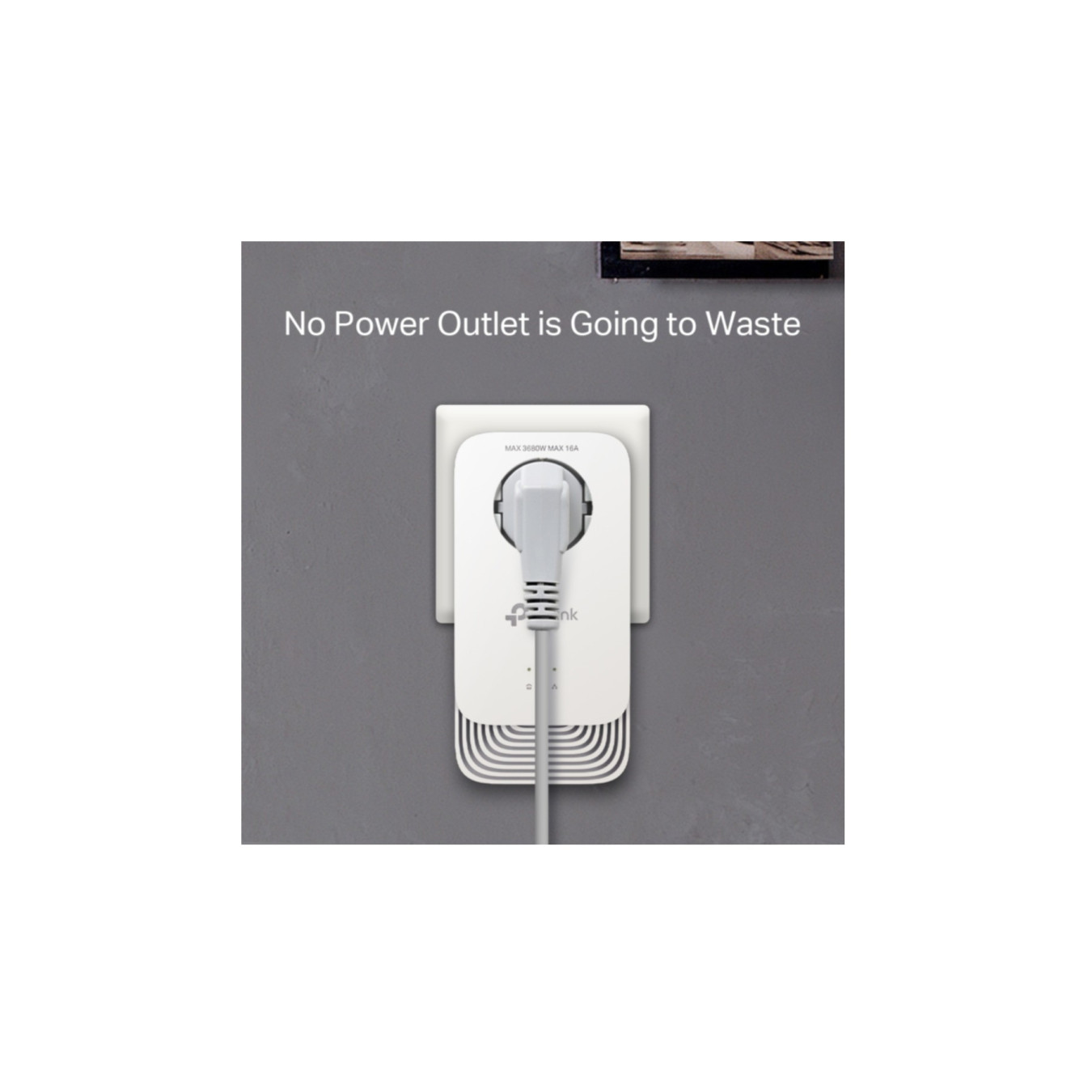 TP-Link Powerline Adapter Kit - PG2400P KIT - 2x Gigabit Ethernet, Passthrough Socket, G.hn, White