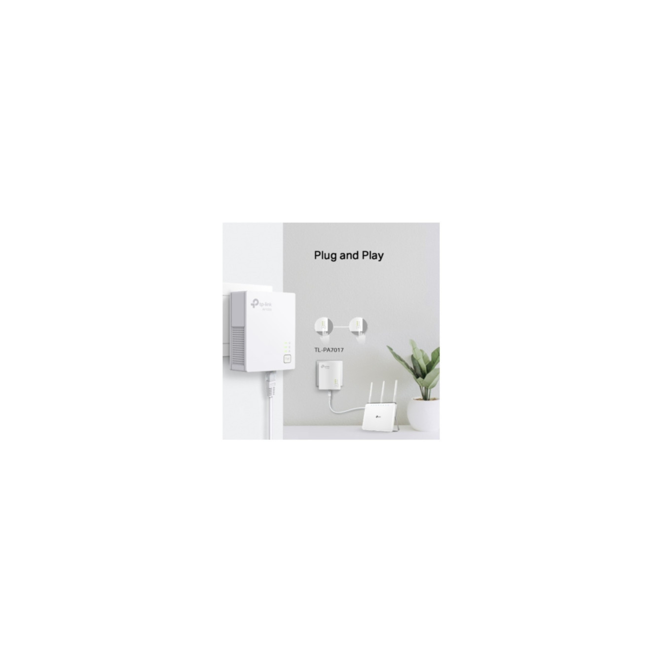 TP-Link Powerline Adapter Kit - TL-PA7019 KIT - 1000 Mbps Gigabit Ethernet, White — Buy in Cyprus with Fast Delivery