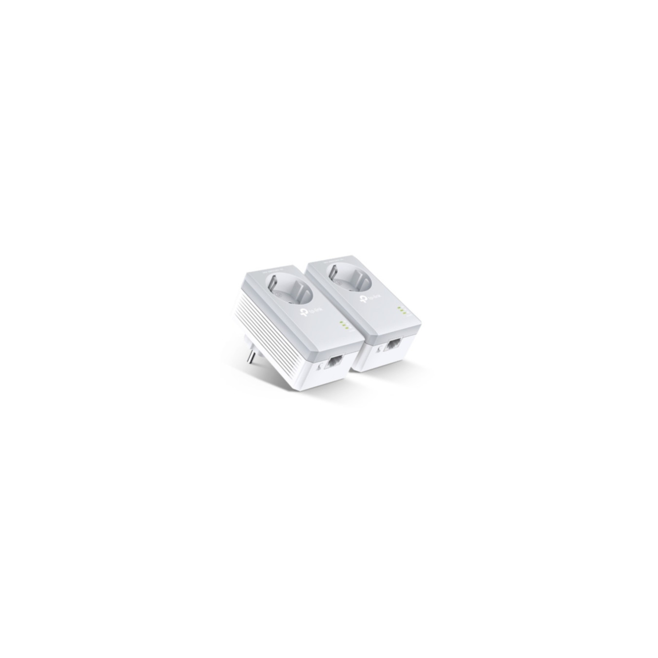 TP-Link Powerline Nano Adapter - TL-PA4010P KIT - 500Mbps, Passthrough Outlet, 1x Fast Ethernet, White