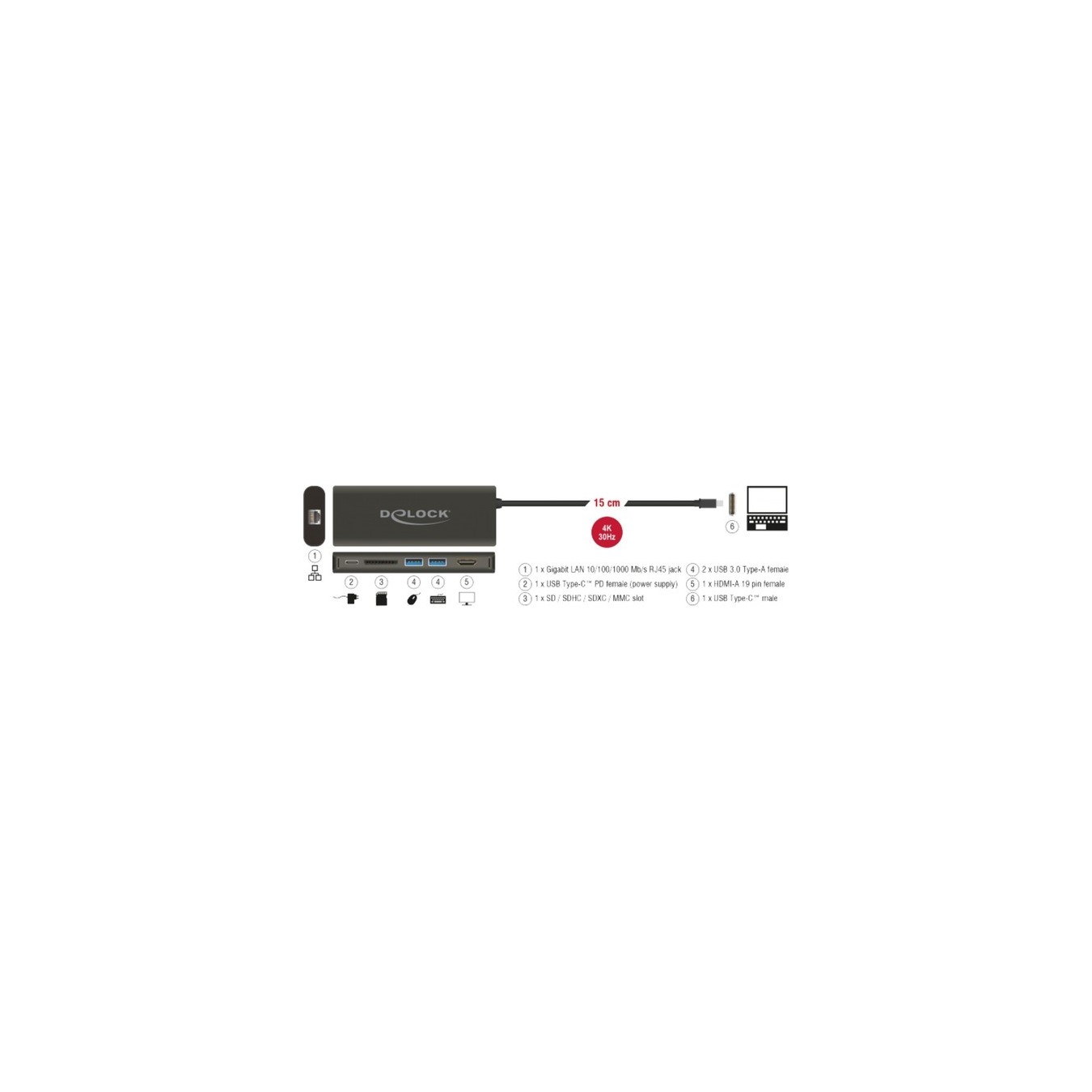 USB-C 3.1 Docking Station - USB-C 3.1 — Buy in Cyprus with Fast Delivery
