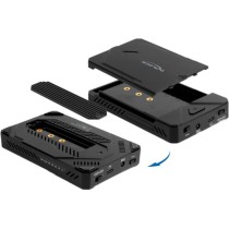 USB Type-C enclosure for 1 x M.2 NVMe SSD + 1 x 2.5'' SATA SSD HDD - drive enclosure — Buy in Cyprus with Fast Delivery