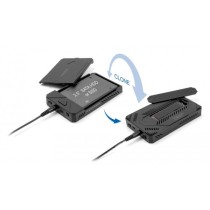 USB Type-C enclosure for 1 x M.2 NVMe SSD + 1 x 2.5'' SATA SSD HDD - drive enclosure — Buy in Cyprus with Fast Delivery