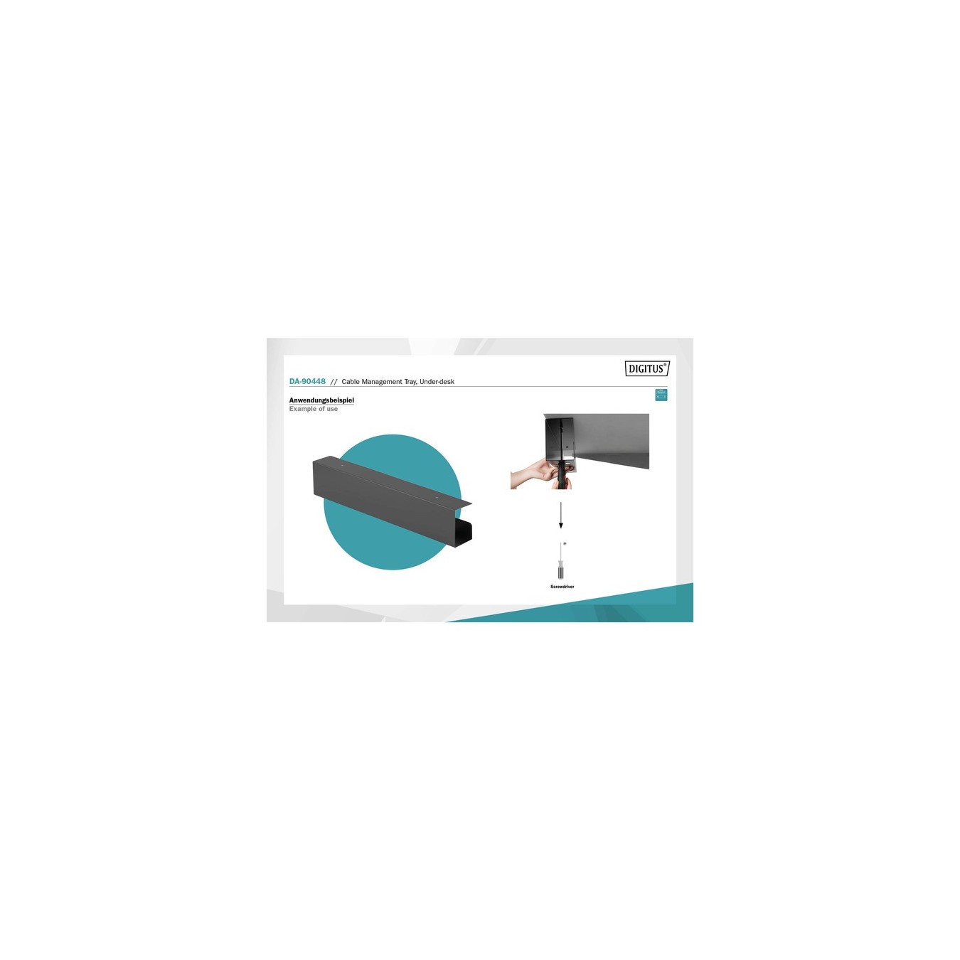Cable management channel - under table, cable routing — Buy in Cyprus with Fast Delivery