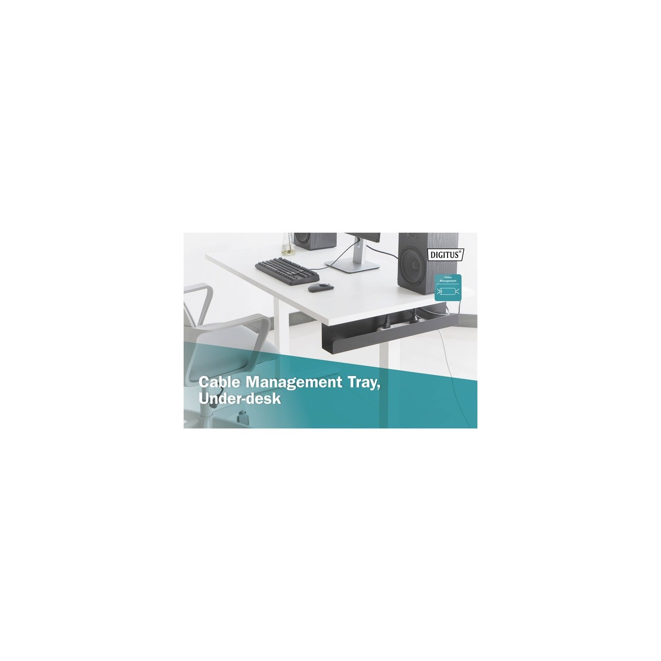 Cable management channel - under table, cable routing — Buy in Cyprus with Fast Delivery