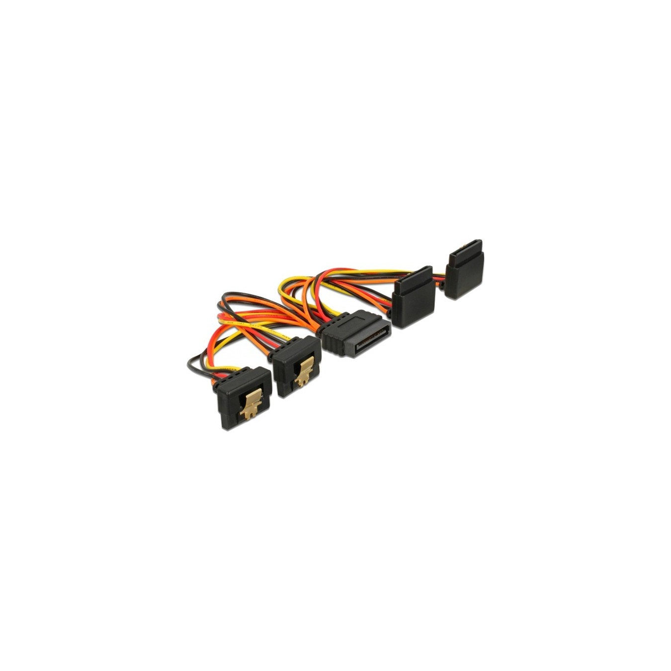 SATA 15Pin to 2x bottom + 2x top angled, cable - 2x bottom + 2x top angled — Buy in Cyprus with Fast Delivery