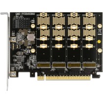 PCIe 16x Card to 4x Internal NVMe M.2, Controller — Buy in Cyprus with Fast Delivery