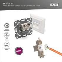 CAT 6A Keystone module - shielded tool-free 48 pieces — Buy in Cyprus with Fast Delivery