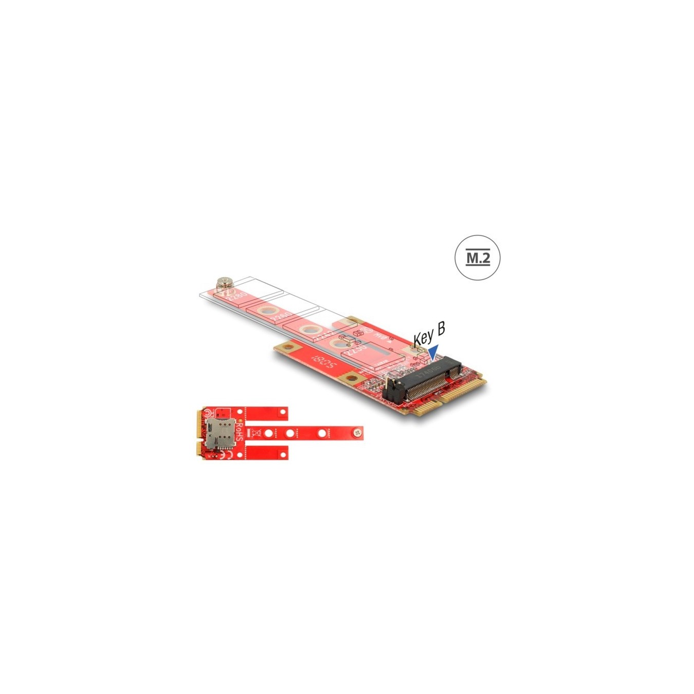 Converter Mini PCIe to M.2 Key B Slot + Micro SIM Slot Interface Card — Buy in Cyprus with Fast Delivery