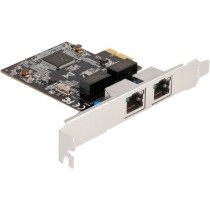 PCIe x1 to 2x RJ45 Gbit LAN-Adapter — Buy in Cyprus with Fast Delivery